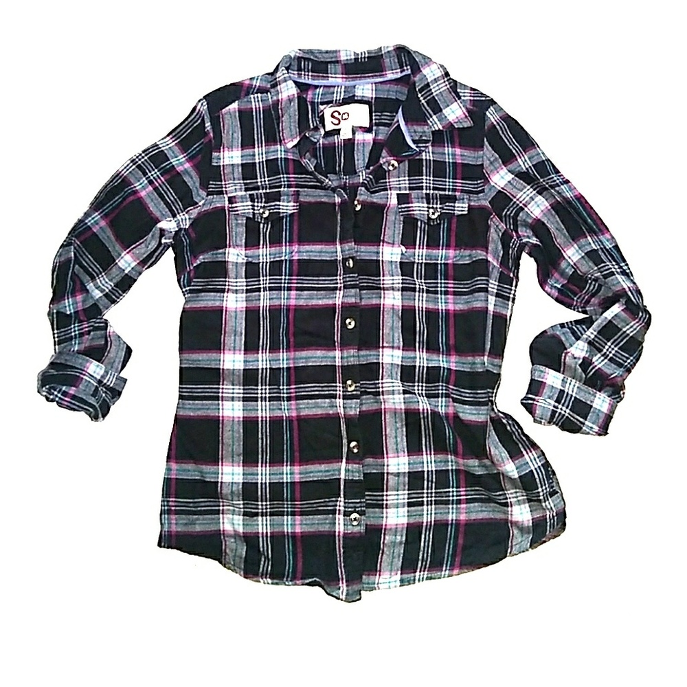 NWOT! Super Soft n Cozy Plaid Button Down Flannel (Small)